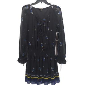 JUICY COUTURE Black Label Floral Mini Dress NEW